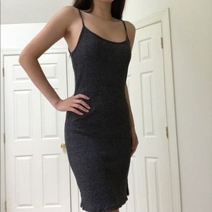 Anthropologie Midi Dress in Gray
